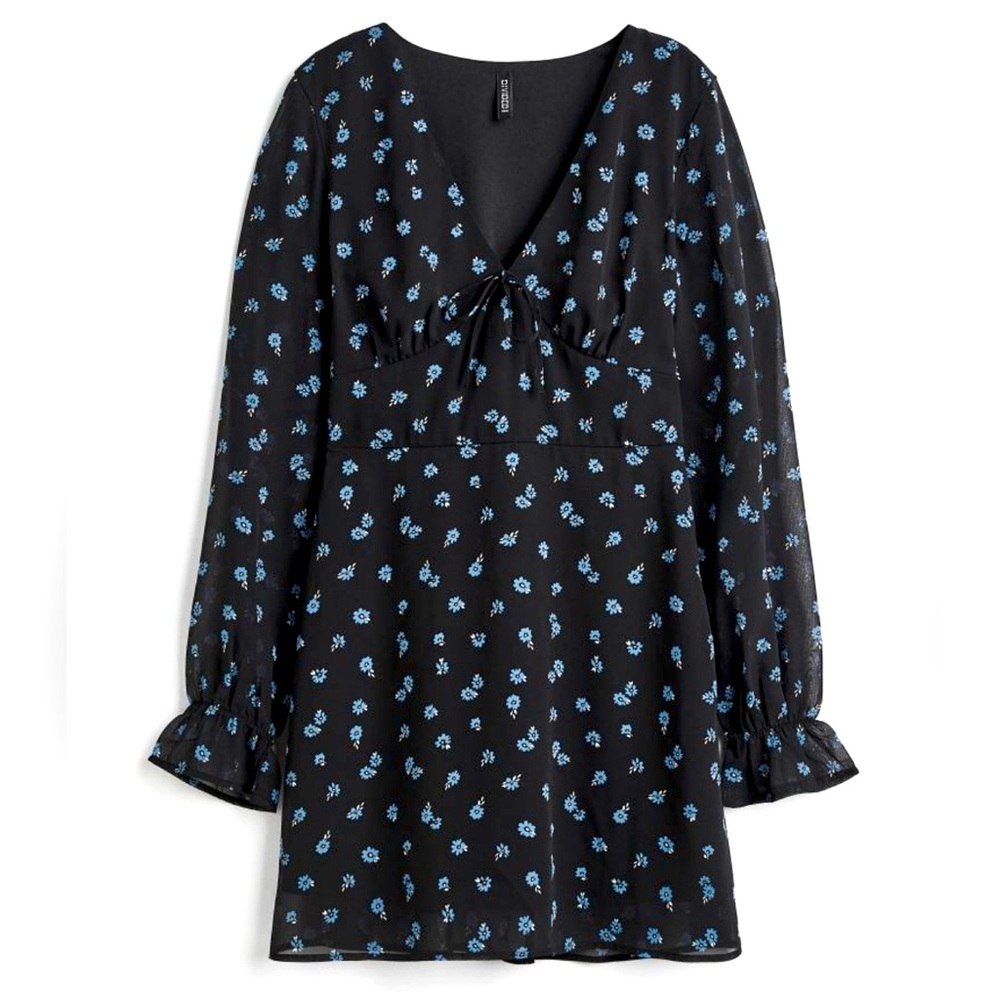 Chiffon Dress with tie in the front | Size: XS | Preowned but good as new